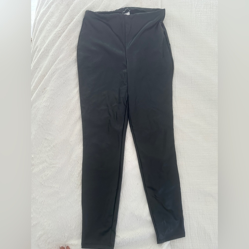 Express Faux Leather Black Leggings
